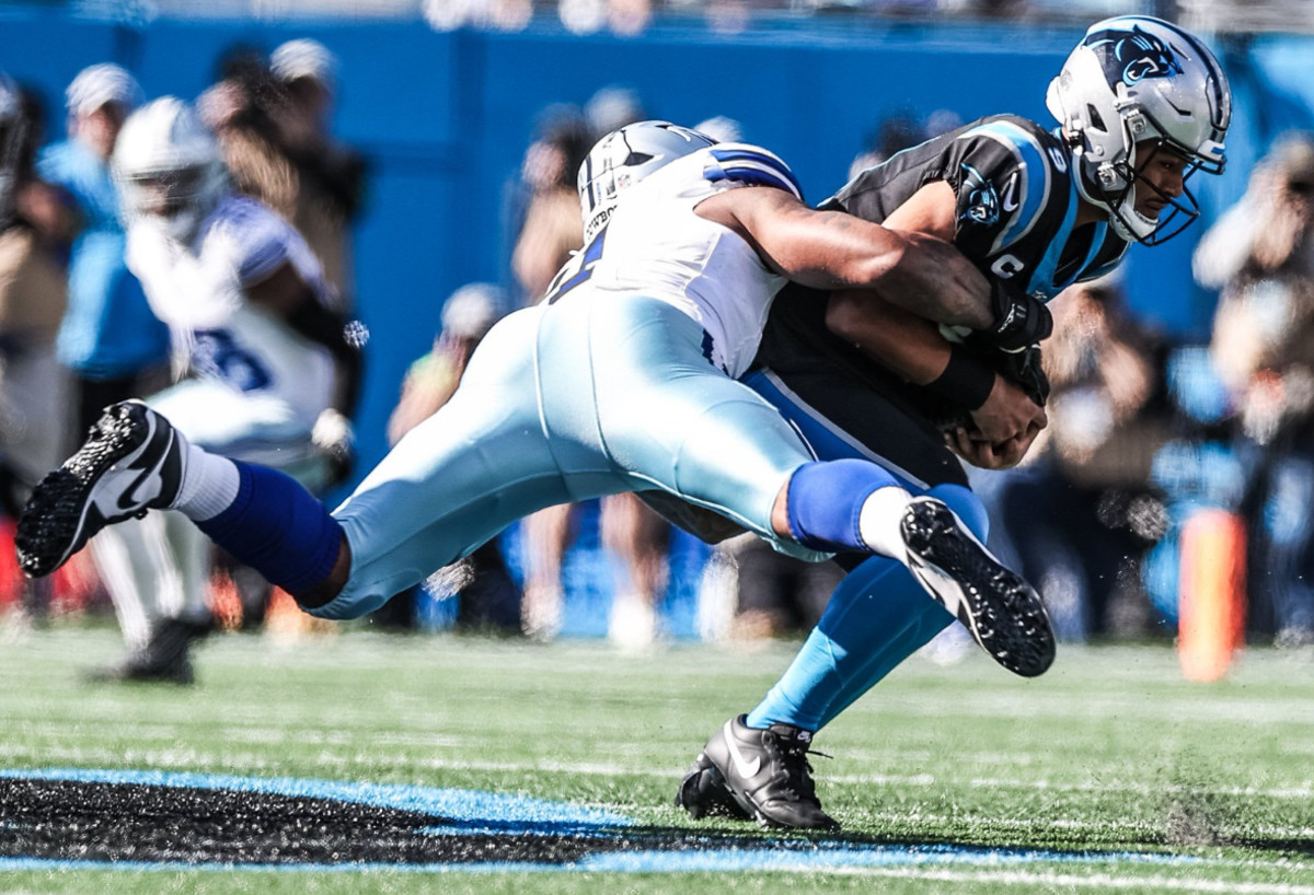 The Cowboys harassed Panthers' quarterback Bryce Young all day in their 33-10 blowout win.